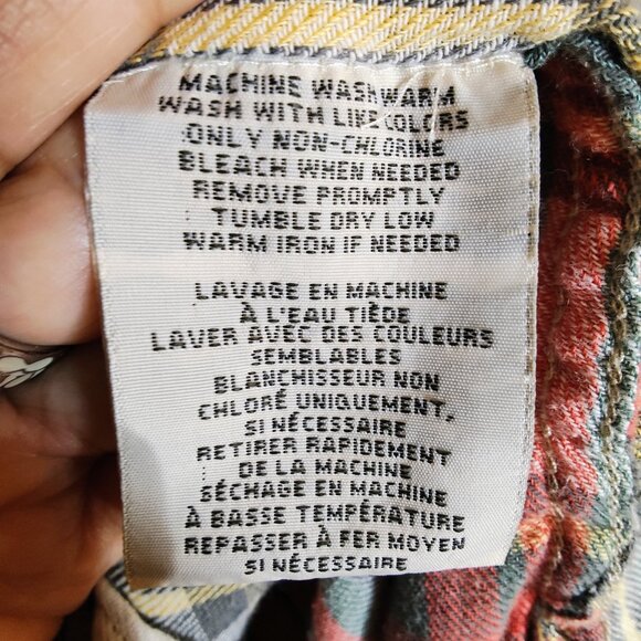 Denim & Supply Ralph Lauren Women's XL Utility Plaid Long Sleeve Shirt - Picture 3 of 13